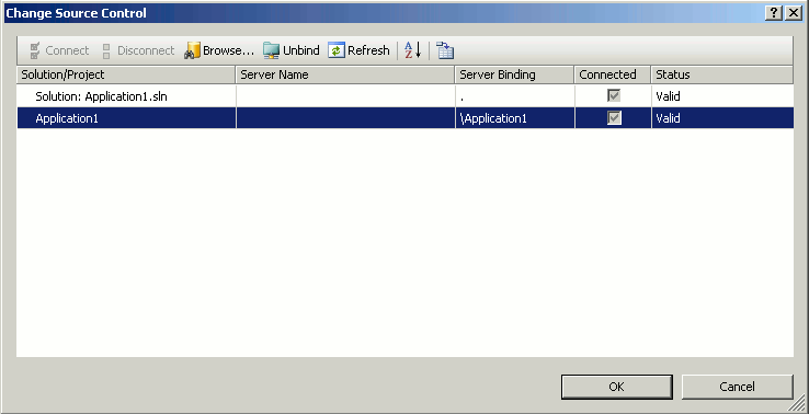 Final a Change Source Control dialog in VS.NET