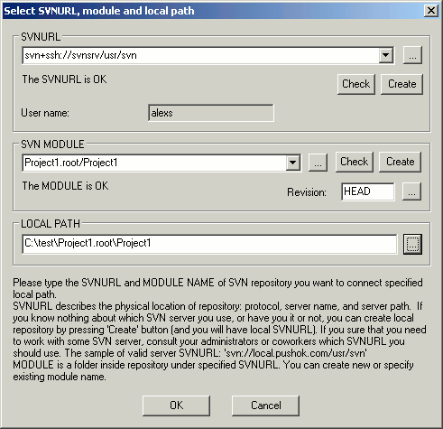 Using the session with SVNSCC plug-in